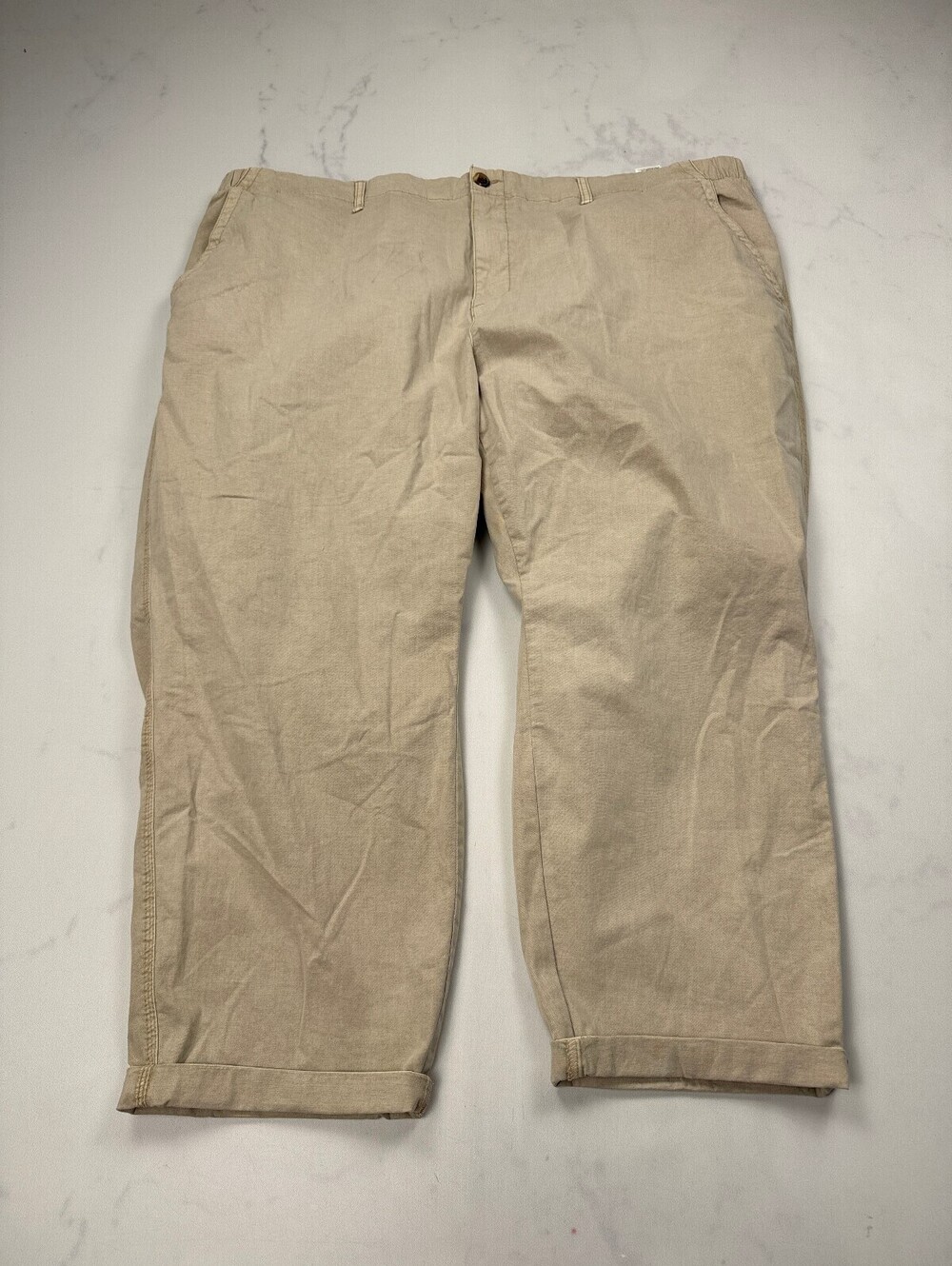 Old Navy Khakis Pants Beige 90s VTG Relaxed Cut - Womens 4X